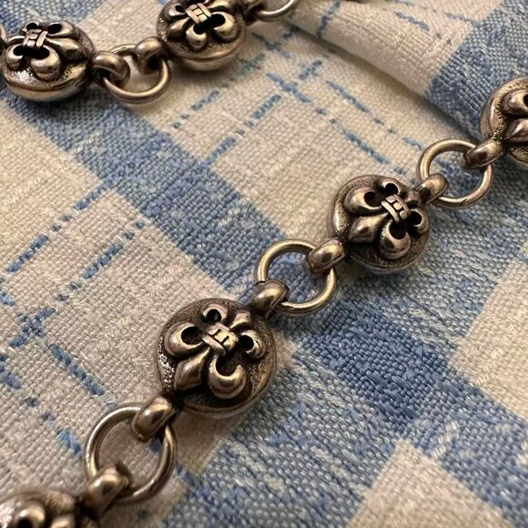 Chrome Hearts-Style Scout Flower Pendant Necklace - Picture 6 of 6